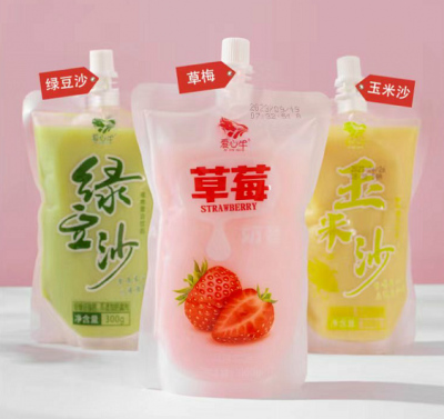 草莓奶昔、綠豆沙、玉米沙